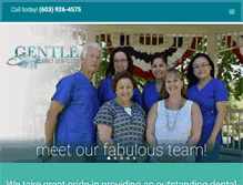 Tablet Screenshot of dentistgentle.com